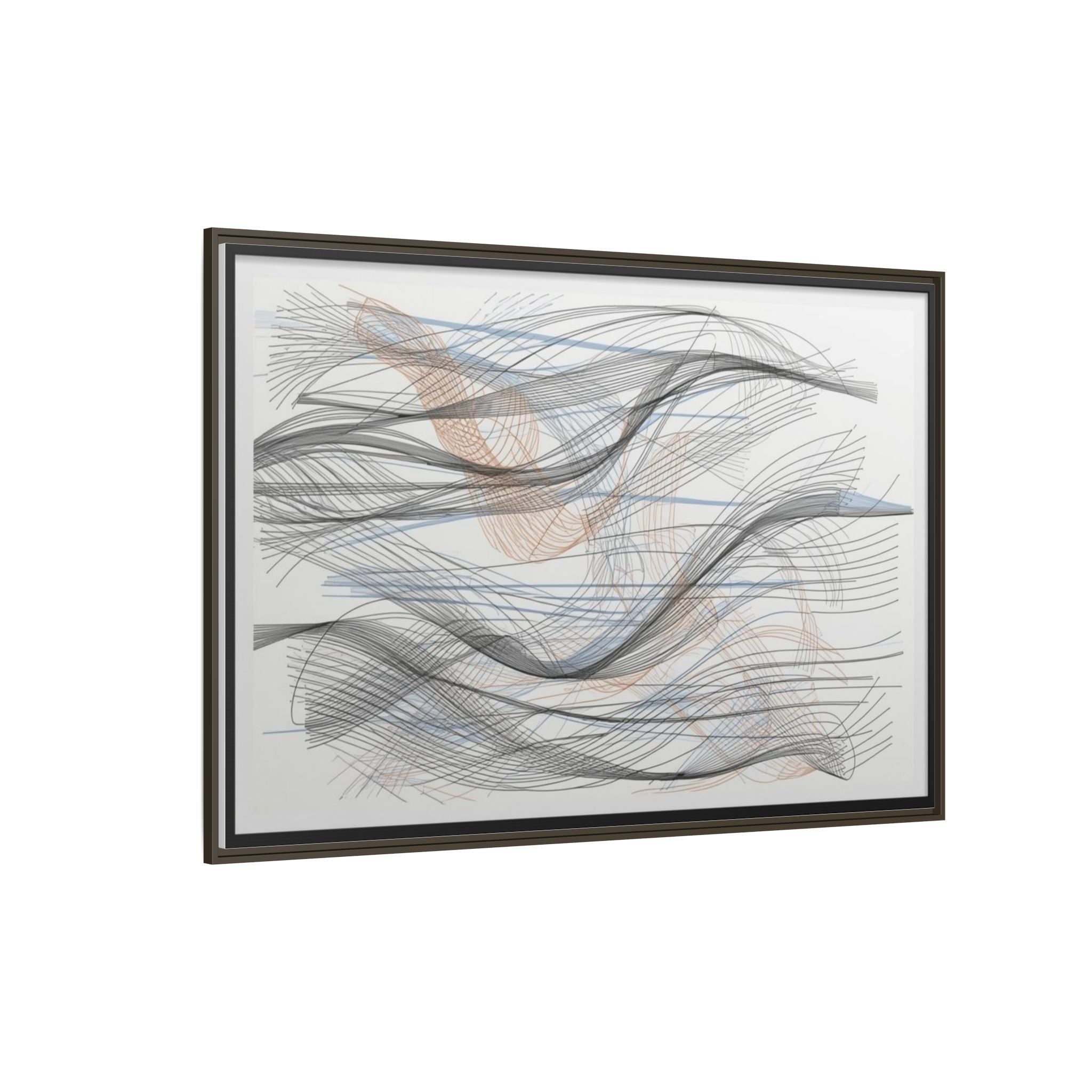 Abstract Wave Matte Canvas Print (Framed)