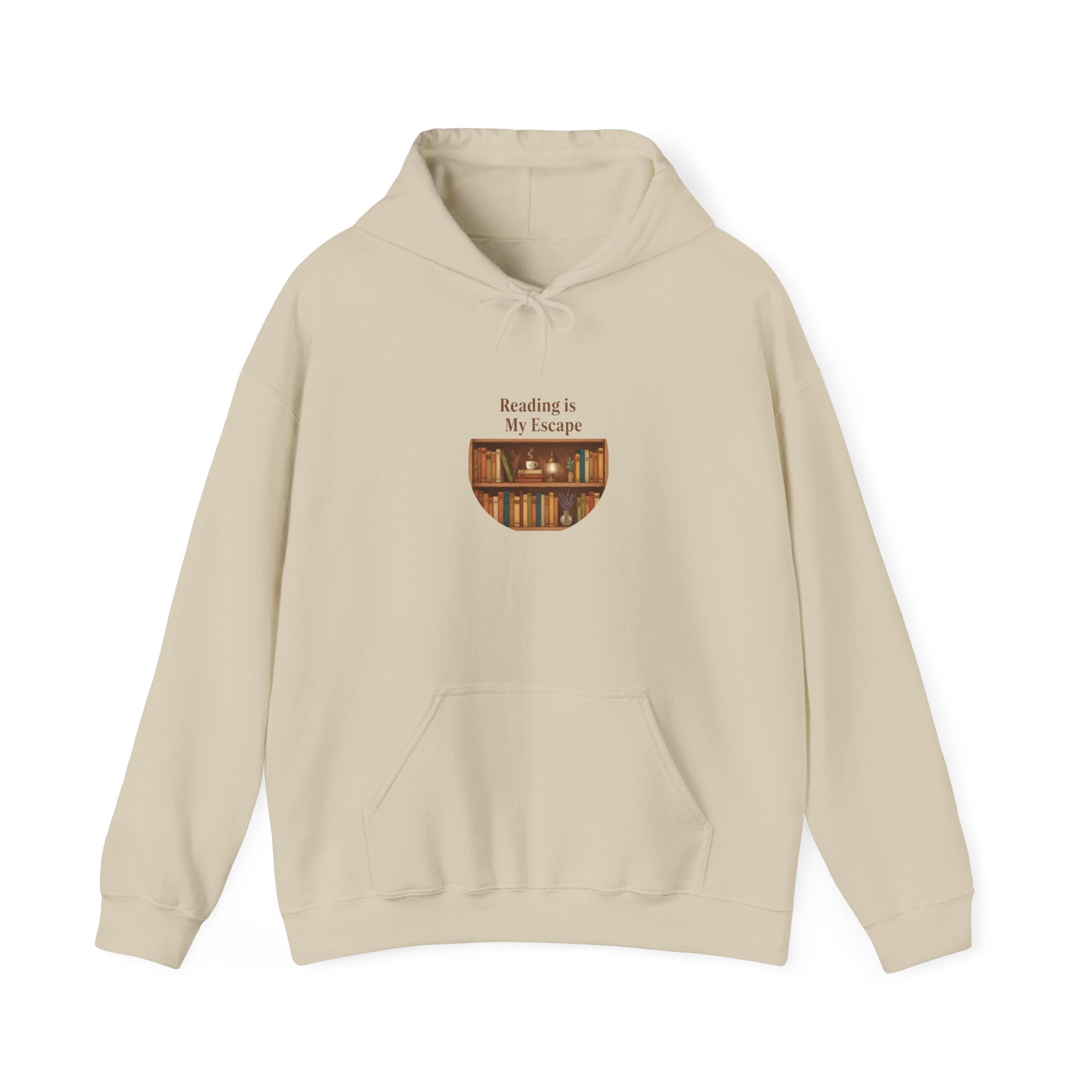 Reading Is My Escape Hoodie | book lover design, library aesthetic