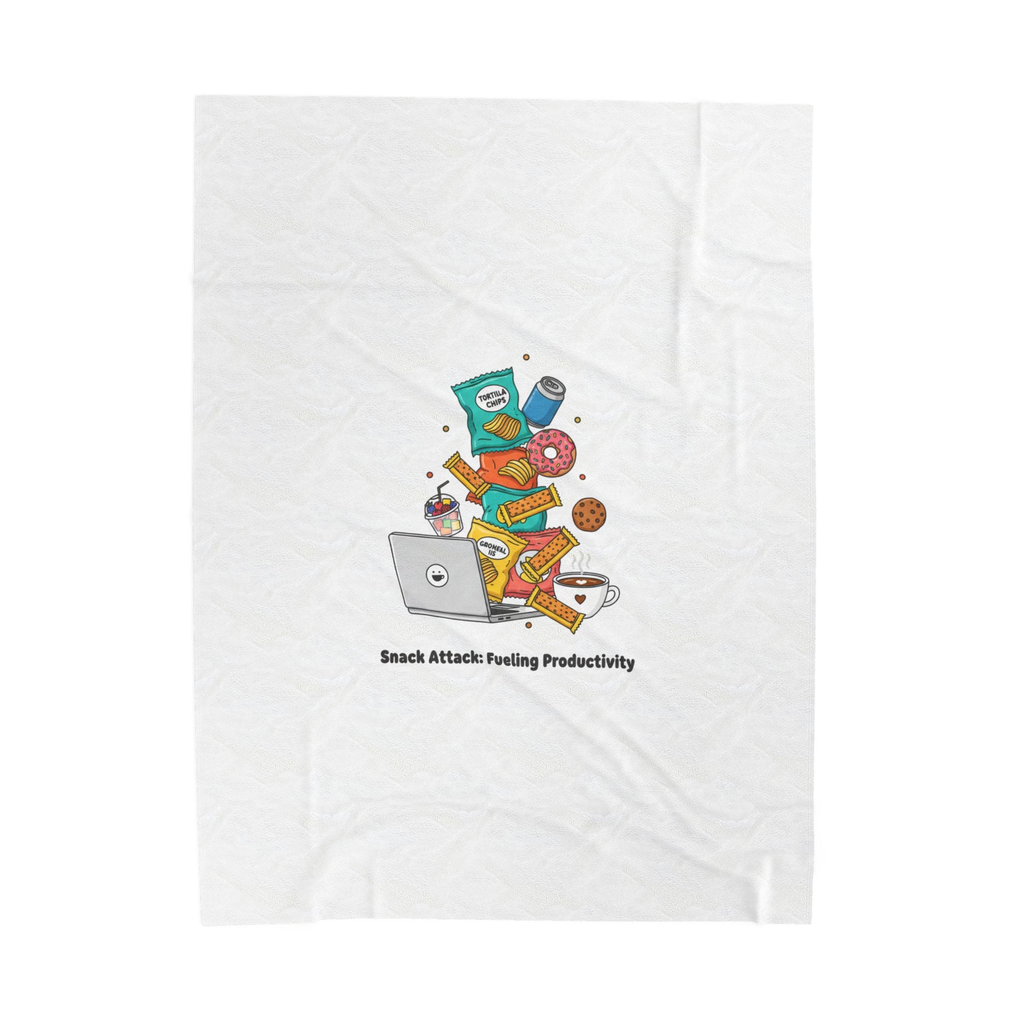 Snack Attack Productivity Blanket | office humor, coffee fuel