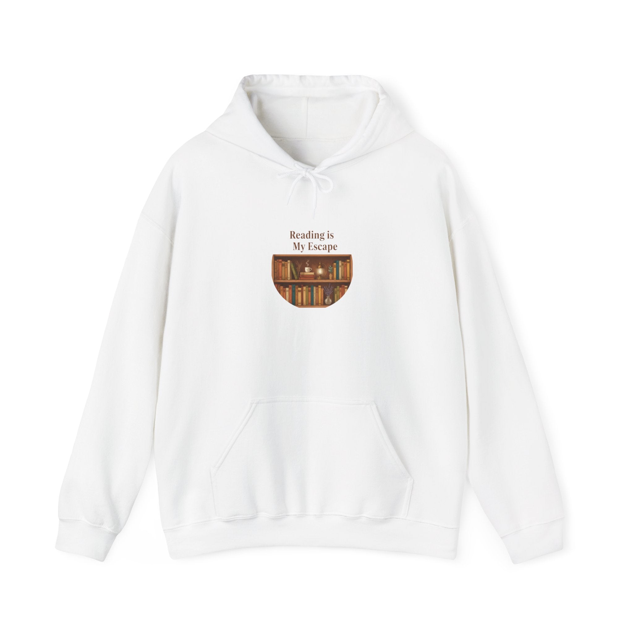 Reading Is My Escape Hoodie | book lover design, library aesthetic