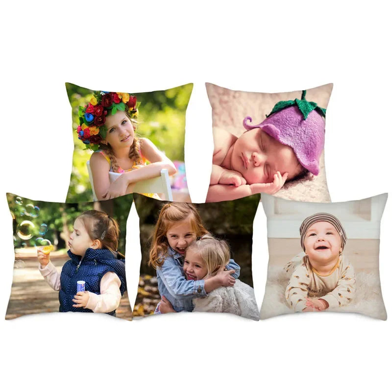Customized Throw Pillow Home Decorative Square Wedding Pets Baby Print Pillowcase Drop Shipping