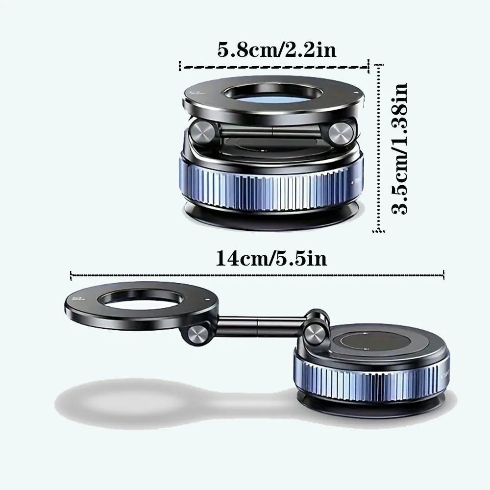 magnetic phone holder, Magsafe suction cup phone holder, 360 ° adjustable magnetic phone holder, pocket sized foldable